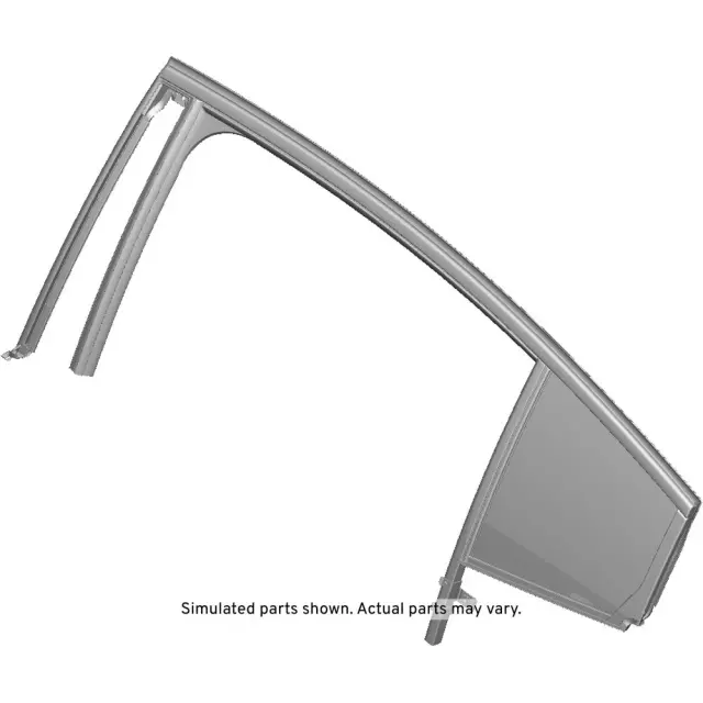 42686960 - : Rear Driver Side Door Window Weatherstrip with Quarter Glass for GM Image