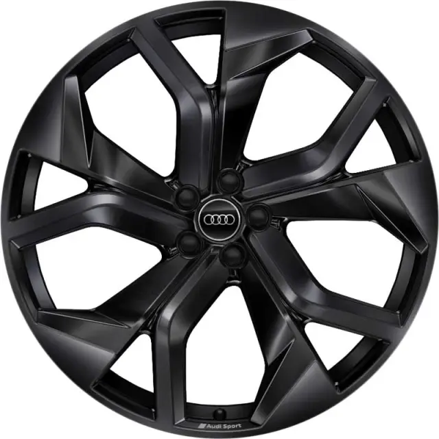 4M8071493CAX1 - Wheels: 23-Inch 5-Y-Spoke Black Wheel for Audi Image