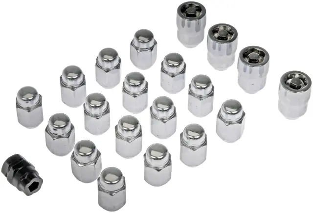 711341 - Tire and Wheel: Chrome Acorn Set 20 Piece -  M12-1.50 for Dorman Image