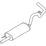 FL3Z5230D - : Muffler for Ford: F-150 Image