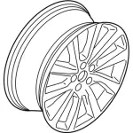 KA1Z1007D - : Wheel, Alloy for Lincoln: Nautilus Image