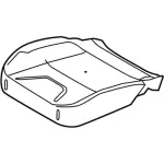 FJ5Z78632A23C - Body: Seat Cushion Pad for Ford Image
