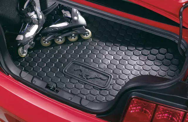 2005-2009 Ford Mustang Convertible Trunk Cargo Protector Mat w Subwoofer OEM NEW - Ford (7R3Z-6111600-DA)