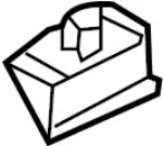 80826AG010 - Body: Lower Molding Clip for Infiniti Image