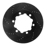 63363134L - : DFC Brake Rotor - Drilled and Slotted - Black for DYNAMIC FRICTION Image