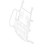 9108000 - Driver Seat: Insert, Adjustable for Mercedes-Benz Image