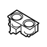 JL1Z7813562AA - : Front Cup-Holder for Ford: Expedition | Lincoln: Navigator Image