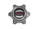 104484 - : OPTIONAL WHEEL CENTER CAP - GRAY/RED 6 LUG for Warn Image