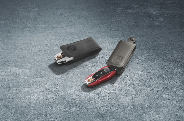 99104480120041 - Exterior: Painted Vehicle Key - Black for Porsche: 718 Cayman, 911, Boxster, Cayenne, Macan Image