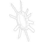 1032000423 - : Fan for Mercedes-Benz Image