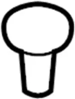 155305971 - Body: Rear Trim Panel Clip for INFINITI: G37, Q60 Image