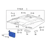 JL3Z1504104RK - : Sun-Visor for Ford: F-150, F-150 Lightning Image