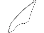 XW4Z5421411AA - Body: Door Glass for Lincoln: LS Image