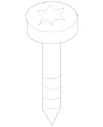 19904636 - Attachment Parts: Screw for Mercedes-Benz Image