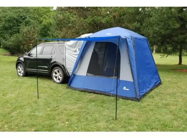 VAT4Z99000C38A - Exterior: Sportz Suv Camping Tent for Ford: Bronco, Bronco Sport, Edge, Escape, Expedition, Explorer, Flex, Mustang Mach-E, Taurus X, Transit Connect | Lincoln: Aviator, Corsair, MKC, MKT, MKX, Nautilus, Navigator | Mercury: Mariner, Mountaineer Image
