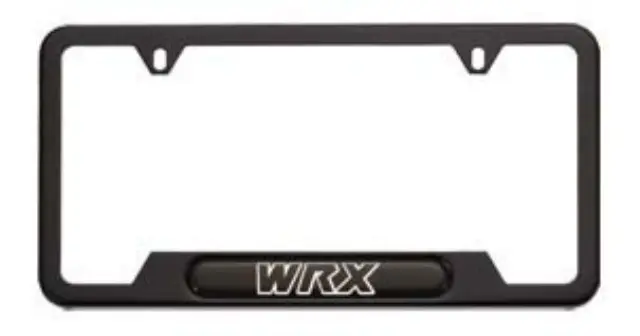 SOA342L125 - Exterior: License Plate Frame - Matte Black - WRX Logo for Subaru Image