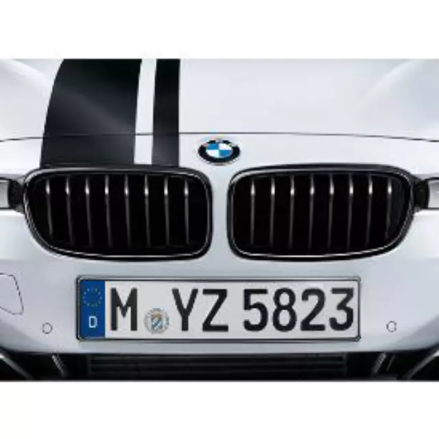 51712240778 - Exterior: M Performance Black Kidney Grille - Right for BMW: 320i, 320i xDrive, 328d, 328d xDrive, 328i, 328i xDrive, 330e, 330i, 330i xDrive, 335i, 335i xDrive, 340i, 340i xDrive Image
