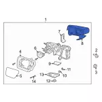 ML3Z17D743DAPTM - Body: Mirror Cover for Ford Image