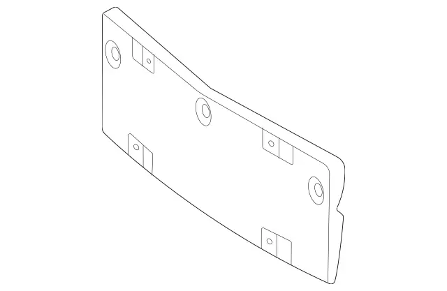2478804200 - Attachment Parts: License Plate Holder for Mercedes-Benz: GLB250, GLB35 AMG Image image