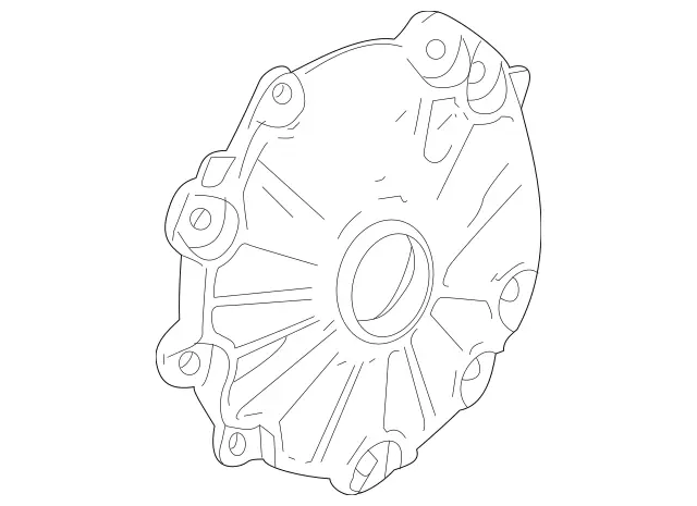 2213353400 - Front Axle: Cover, Axle Gear Housing for Mercedes-Benz: AMG GT 43, AMG GT 53, AMG GT 63, AMG GT 63 S, AMG GT 63 S E Performance, CLS53 AMG, E53 AMG, E63 AMG S, GLC63 AMG, GLC63 AMG S Image image