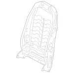 9102210 - Body: Seat Back Frame for Mercedes-Benz Image