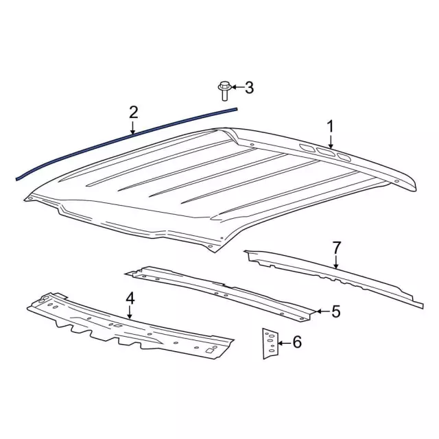 HC3Z28537A48B - Body: Retainer for Ford: F-250 Super Duty, F-350 Super Duty Image