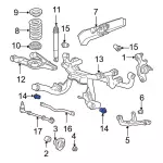 XR3Z5D006AA - Suspension: Cross-Member Bushing for Ford Image