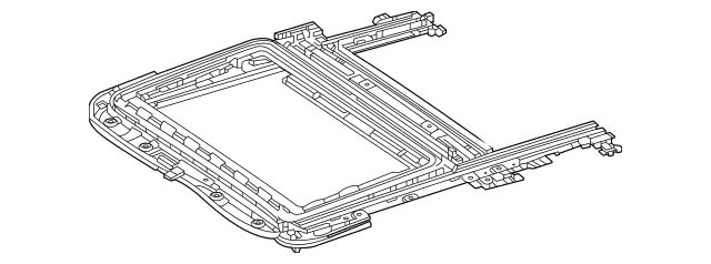 1677800900 - Sliding Roof: Sliding Sunroof Frame for Mercedes-Benz: GLE350, GLE580, GLS450, GLS580, GLS63 AMG, Maybach GLS600 Image image