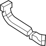 873D4CS015 - Body: Air Duct for INFINITI: M45, Q45 Image