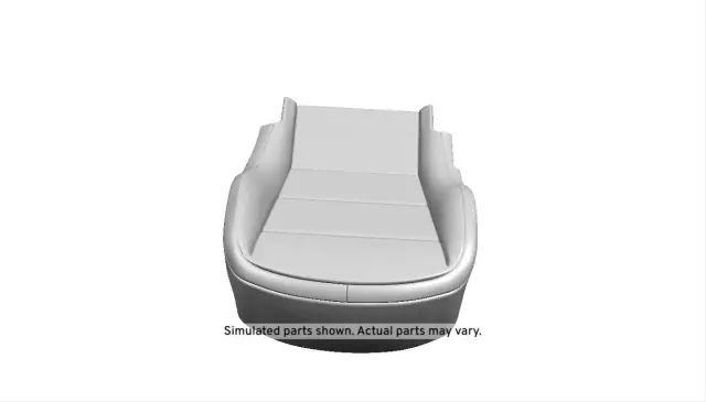 Jet Black Passenger Seat Cushion Cover - GM (23257863)