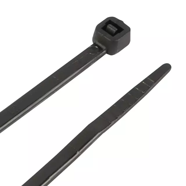 W2910 - : 100 Pc Black Cable Ties. 8" Length. Tensile Strength 40 Lbs. Resalable Bag. for Performance Tool Image