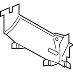 HC3Z8327J - Body: Air Shield for Ford: F-250 Super Duty, F-350 Super Duty, F-450 Super Duty Image