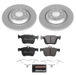 ESK7084 - : Genuine Geomet Coated Rotors, ECE-R90 Brake Pads + Hardware Kit for PowerStop Image