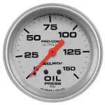 4423 - : GAUGE, OIL PRESSURE, 2 5/8", 150PSI, MECHANICAL, ULTRA-LITE for AutoMeter Image
