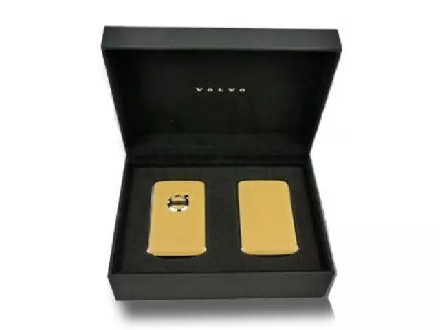 31652174 - Electrical: Key Fob Shell - Amber Leather for Volvo: S60, S90, V60, V60 Cross Country Image