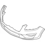 KJ7Z17D957AAPTM - Body: Bumper Cover for Lincoln: MKC Image