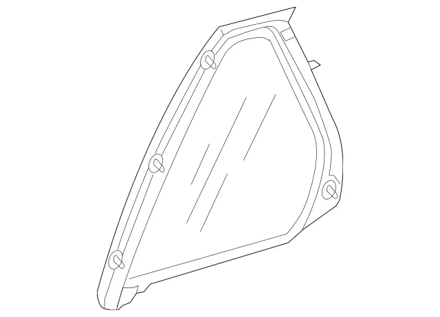 212730420066 - Body: Fixed Glass for Mercedes-Benz Image