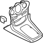 BE8Z5404644BB - Body: Upper Trim for Ford: Fiesta Image