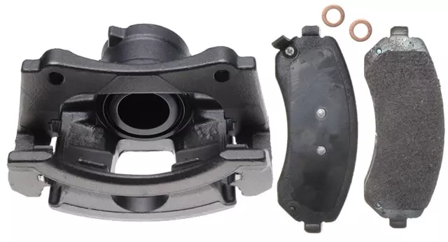 19165342 - : Front Passenger Side Disc Brake Caliper Assembly with Semi-Metallic Pads (Loaded Non-Coated), Remanufactured for GM Image