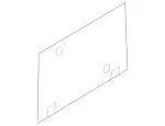 1408170211 - Trunk Lid: Mounting Plate for Mercedes-Benz: 180C, C230, C240, C280, C32 AMG, C320, C350, C55 AMG, CLK320, CLK350, CLK500, CLK55 AMG, CLK550, CLK63 AMG, E320, E500, E55 AMG, SL500, SL55 AMG, SL550, SL600, SL63 AMG, SL65 AMG, SLK280, SLK300 Image