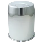 HC211LSS - : Push Thru Hub Cover Closed End Long 5.1" Wheel Bore Polished Stainless Bulk for Gorilla Automotive Image