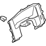 BC3Z25044D70AC - Body: Cluster Bezel for Ford: F-250 Super Duty, F-350 Super Duty, F-450 Super Duty Image