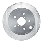 63113050L - : DFC Brake Rotor - Drilled and Slotted - Silver for DYNAMIC FRICTION Image