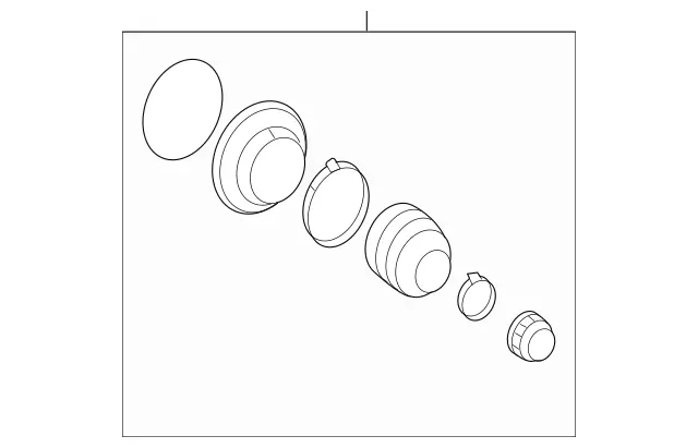 211357009102 - Rear Axle: Boot for Mercedes-Benz Image