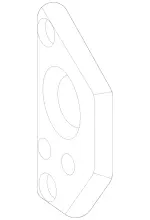 1906102500 - Side Panels: Striker Plate for Mercedes-Benz: AMG GT Black Series, AMG GT S Image