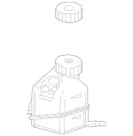 2044300002 - Brake System: Container for Mercedes-Benz: C250, C300, C350, C63 AMG, CLS400, CLS550, CLS63 AMG, CLS63 AMG S, E250, E350, E400, E550, E63 AMG, E63 AMG S, GLK250, GLK350 Image