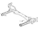 3F2Z4B435BD - Suspension: Axle Beam for Ford: Freestar | Mercury: Monterey Image