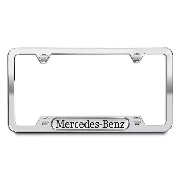 Mer Polished 304 Stainless Steel License - Mercedes-Benz (1521556-00)
