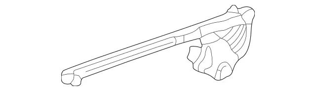 2088800128 - Body: Hinge for Mercedes-Benz Image