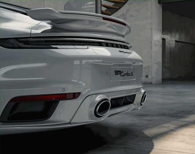 992044221 - Exterior: 2023 Porsche 911 - Sports Exhaust System - Silver for Porsche: 911 Image